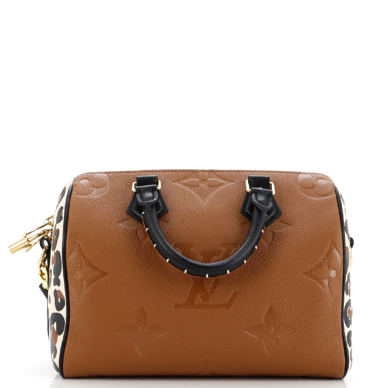 Speedy Bandouliere Bag Wild at Heart Monogram Empreinte Giant 25