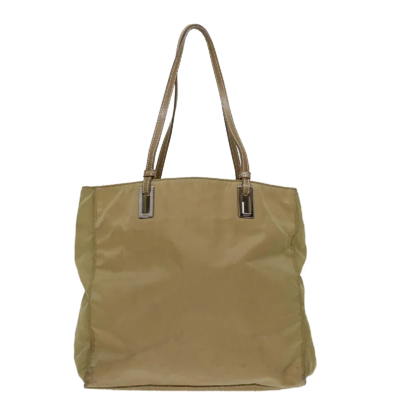 PRADA Tote Bag Nylon Beige  69660