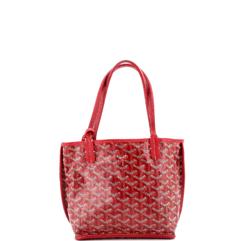 Anjou Reversible Tote Coated Canvas Mini