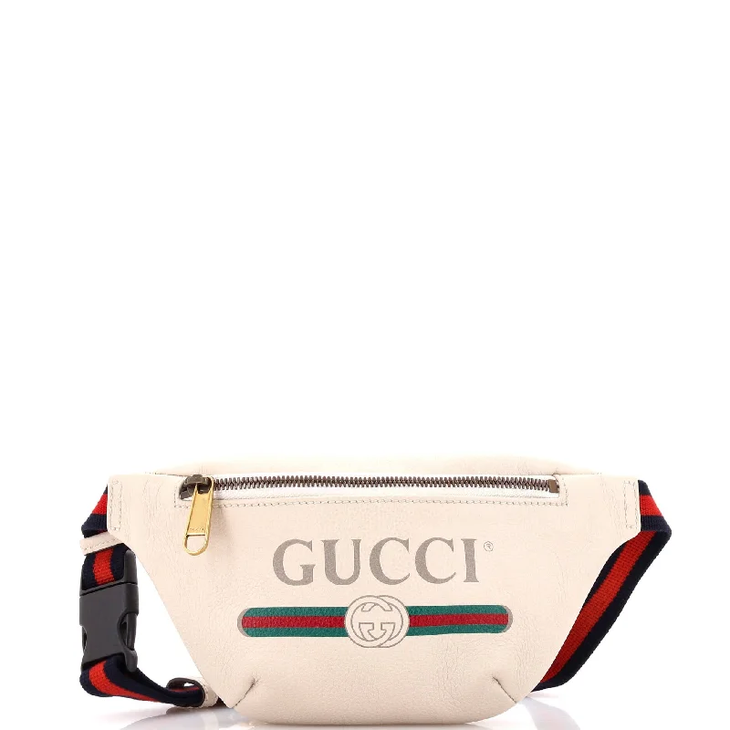 Logo Belt Bag Printed Leather Small