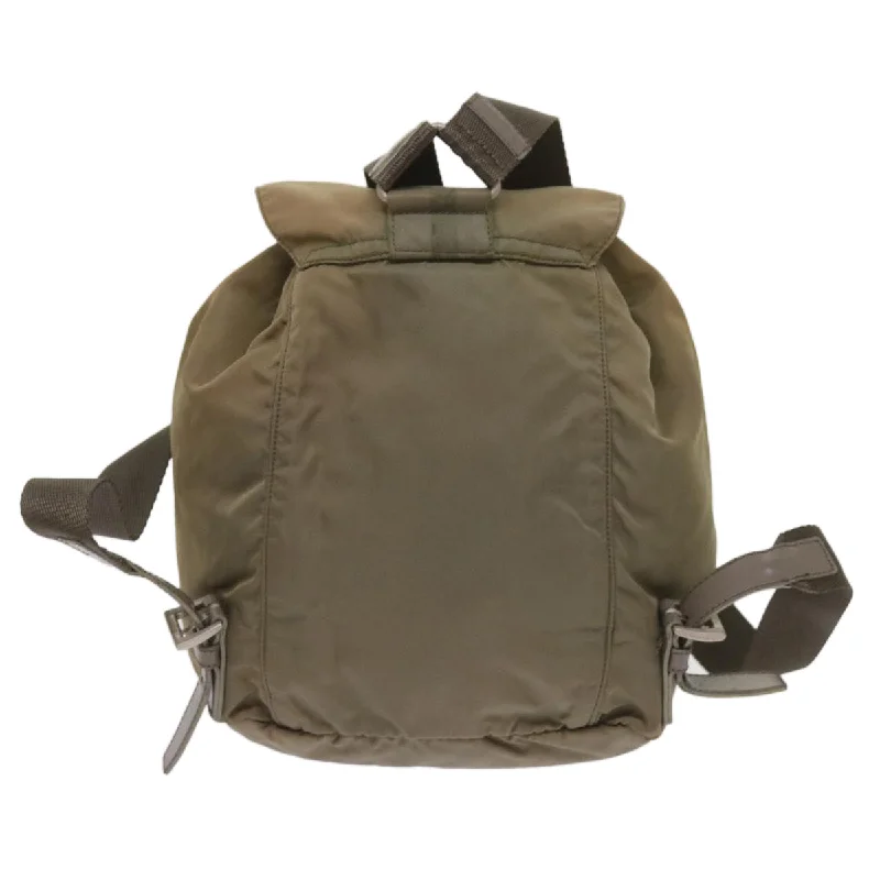 PRADA Backpack Nylon Beige  66139