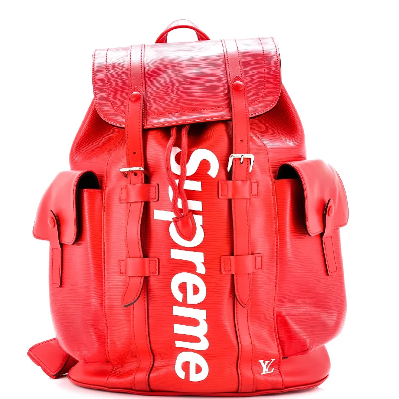 Christopher Backpack Limited Edition Supreme Epi Leather PM