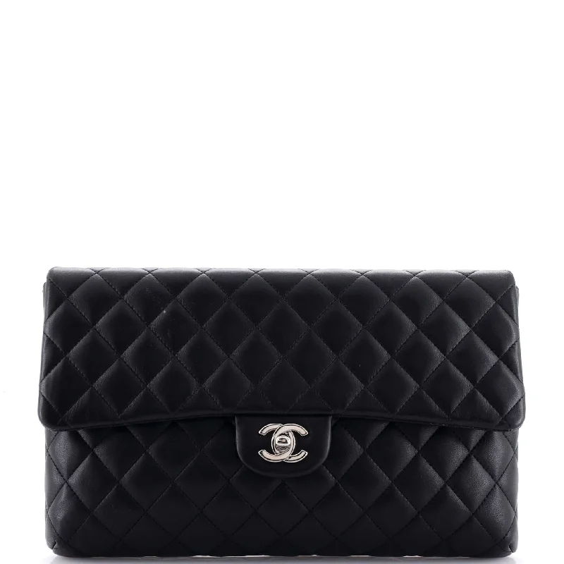 Classic Flap Clutch Quilted Lambskin