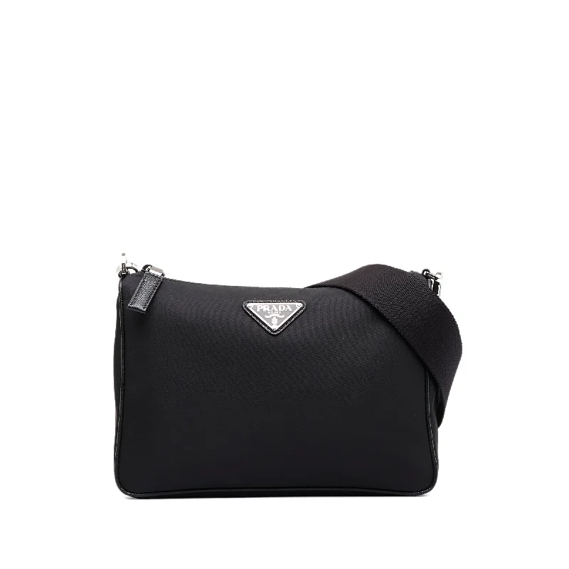 Prada Tessuto Crossbody Bag Black Nylon Canvas