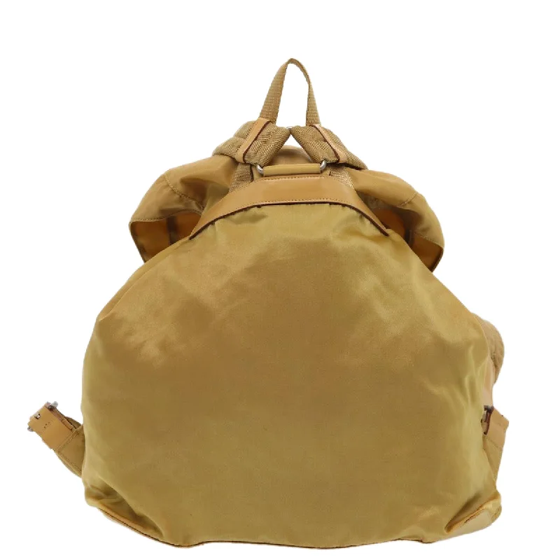 PRADA Backpack Nylon Yellow  81170