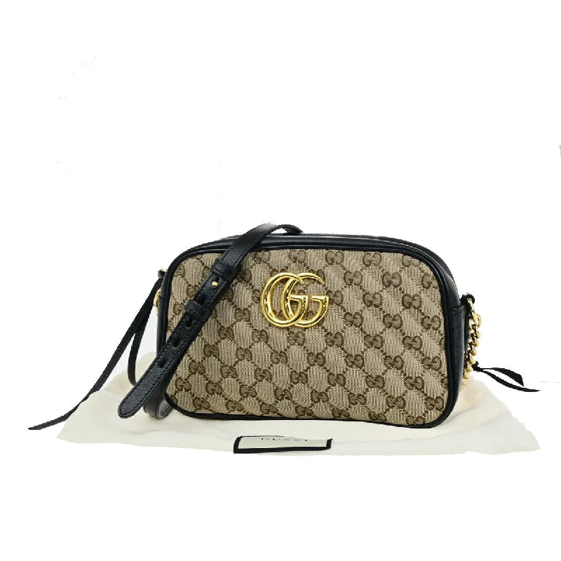 Gucci Marmont Gg Pattern Chain Shoulder