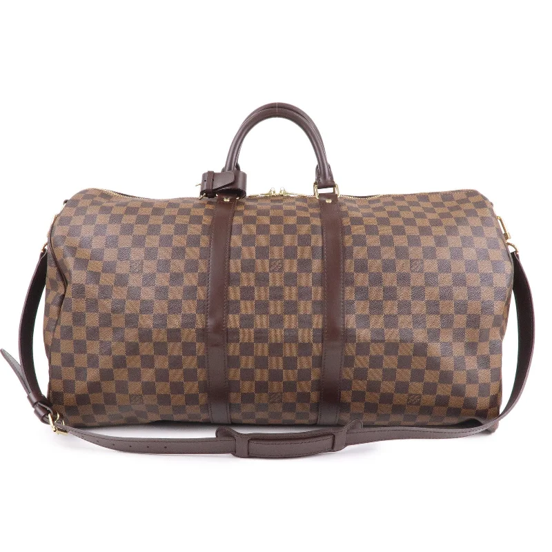 Louis Vuitton Damier Keep All Bandouliere 55 Boston Bag M41414