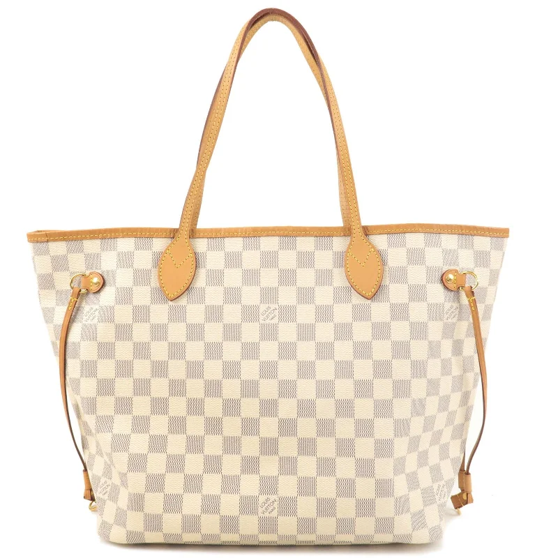 Louis Vuitton Damier Azur Neverfull MM Rose Ballerine N41605