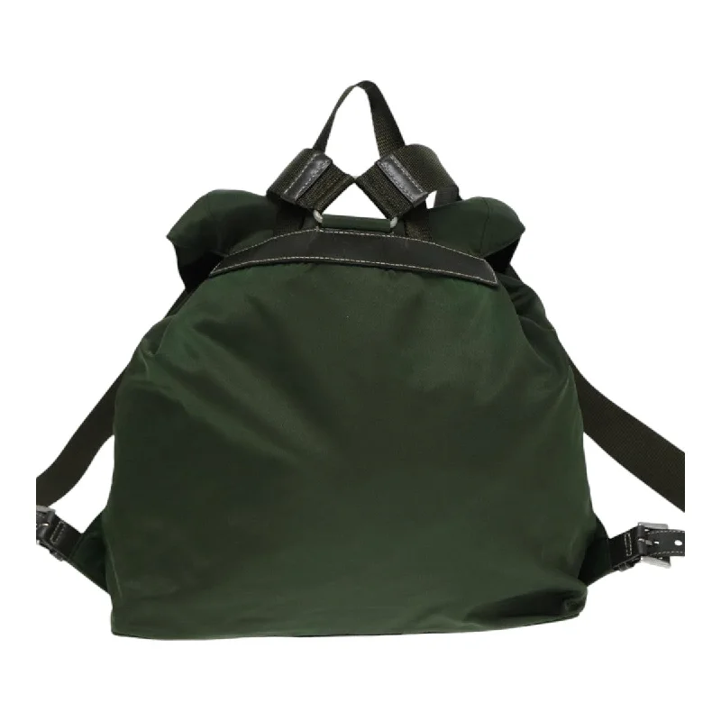 PRADA Backpack Nylon Khaki  87680