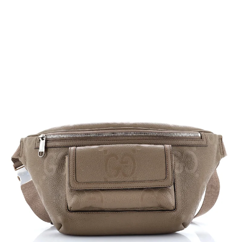 Front Pocket Belt Bag GG Embossed Perforated Leather