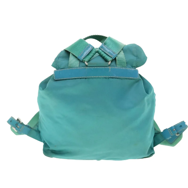 PRADA Backpack Nylon Turquoise Blue  52244