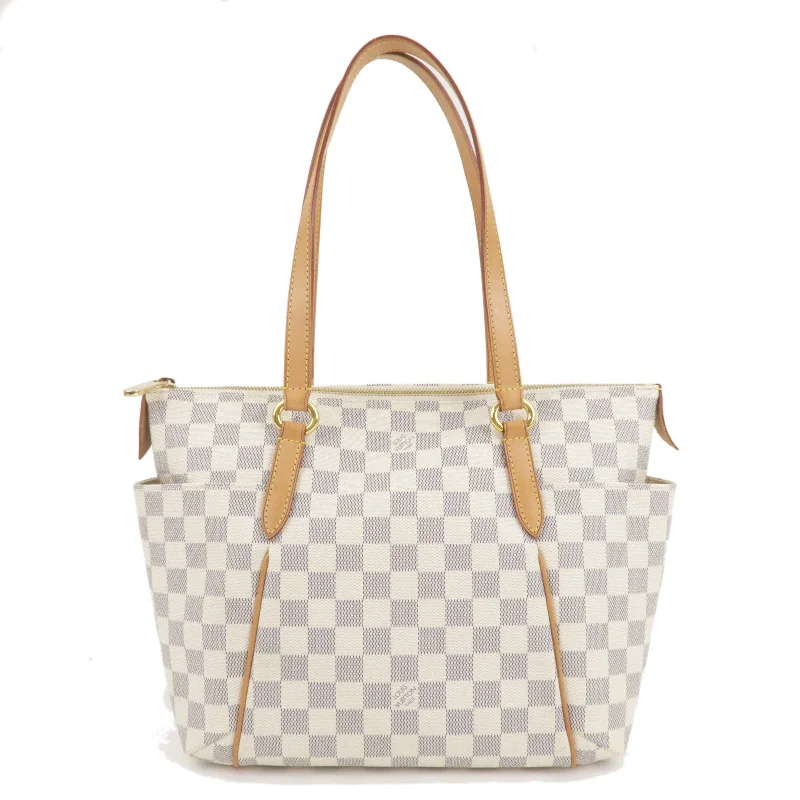 Louis Vuitton Damier Azur Totally PM Tote Bag Beige N51261