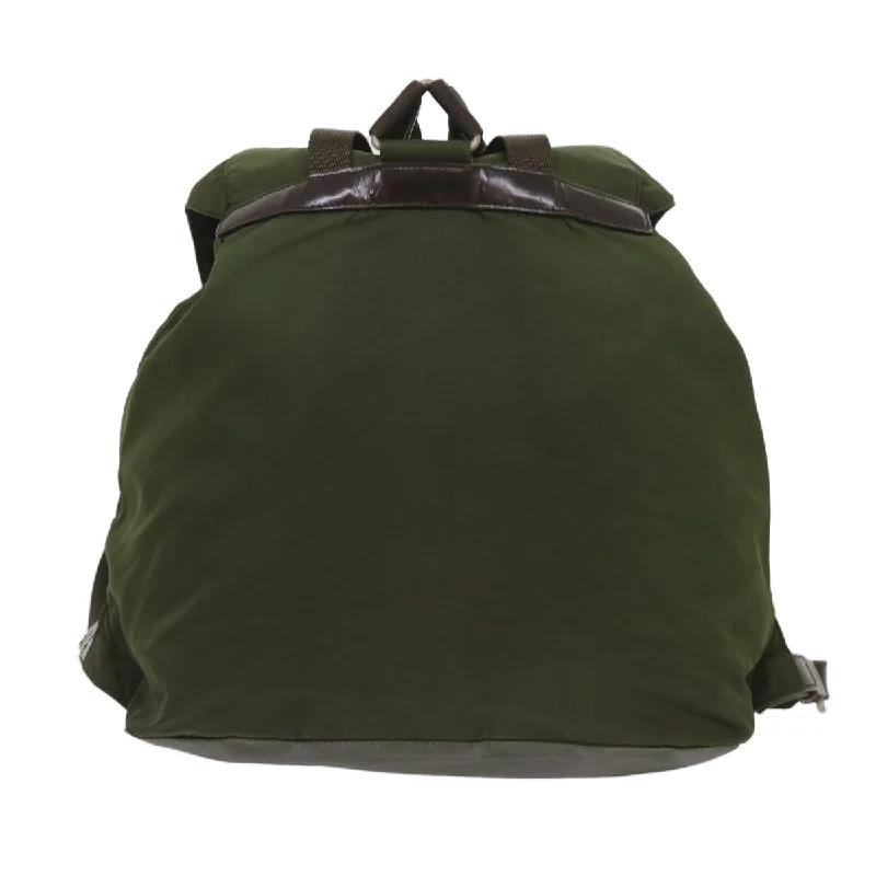 PRADA Backpack Nylon Khaki  65703