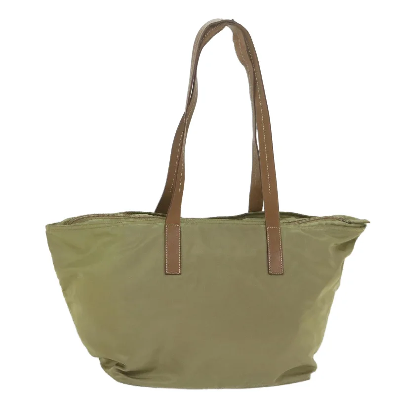 PRADA Tote Bag Nylon Beige  64649