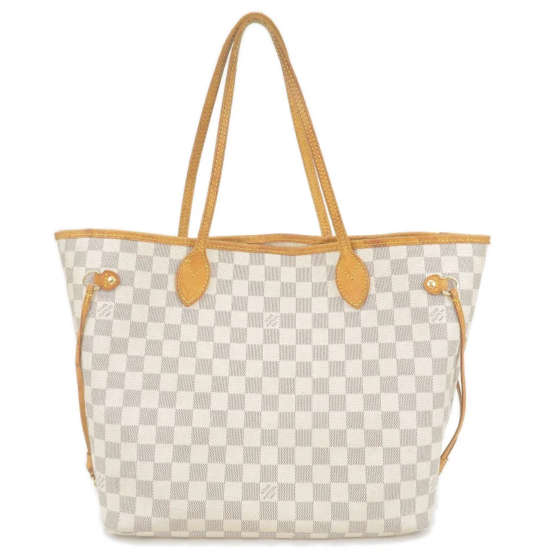 Louis Vuitton Damier Azur Neverfull MM Tote Bag N51107