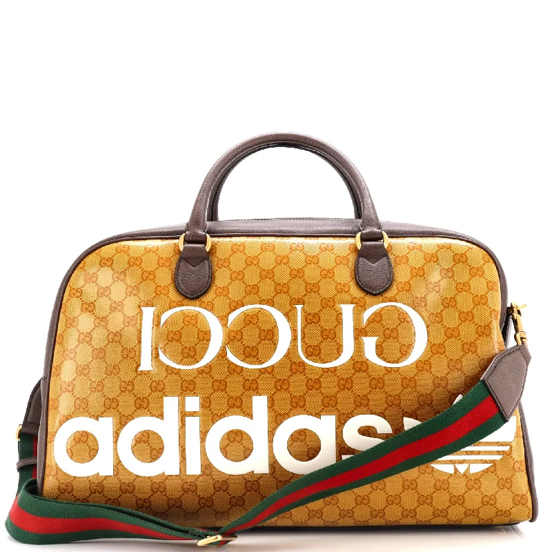 x adidas Duffle Bag GG Coated Canvas Medium