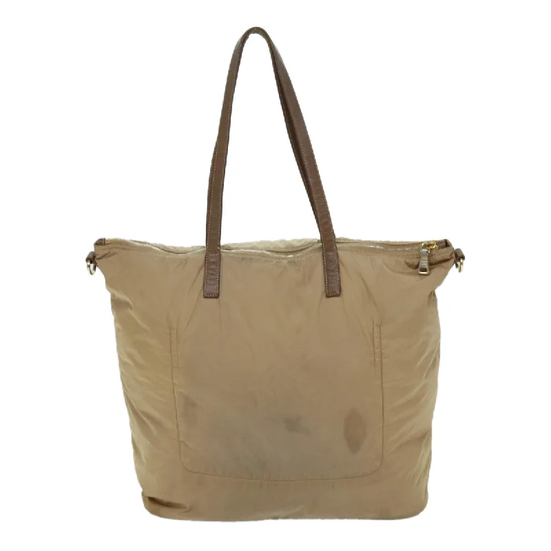 PRADA Tote Bag Nylon 2way Beige  72541