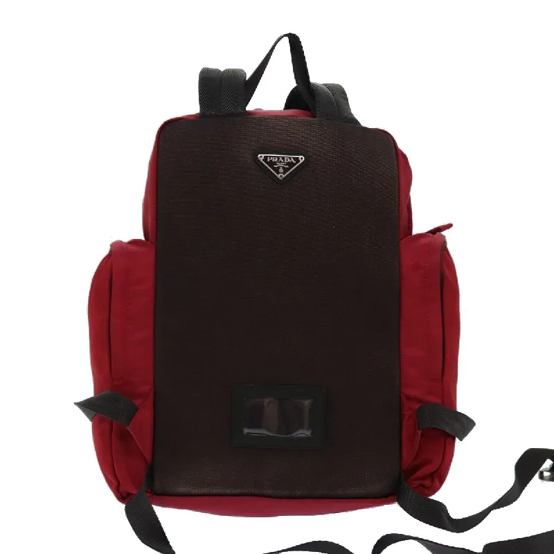 PRADA Backpack Nylon Red  ar12280