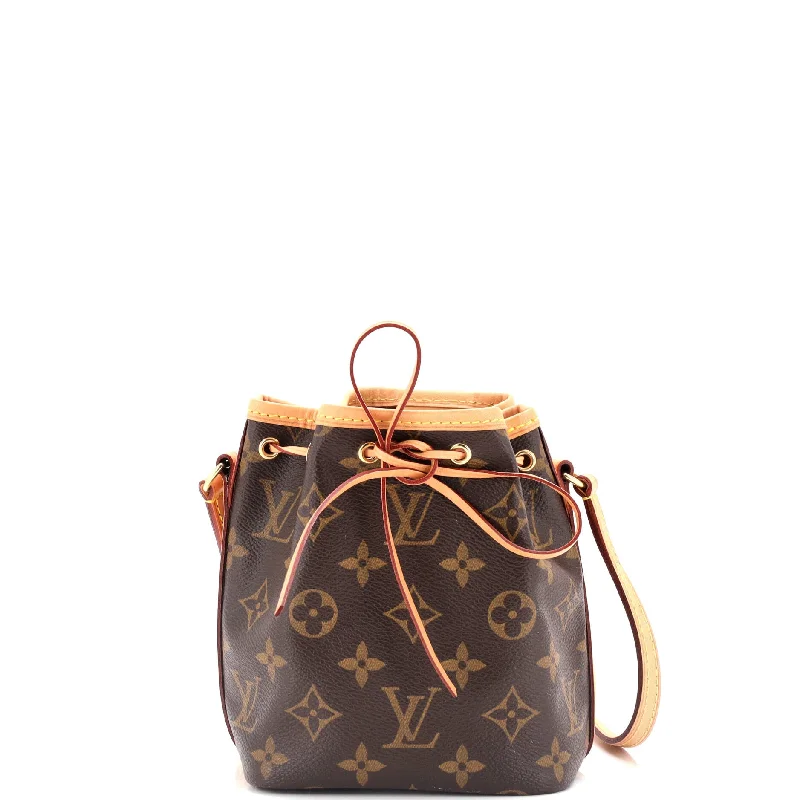 Noe Handbag Monogram Canvas Nano