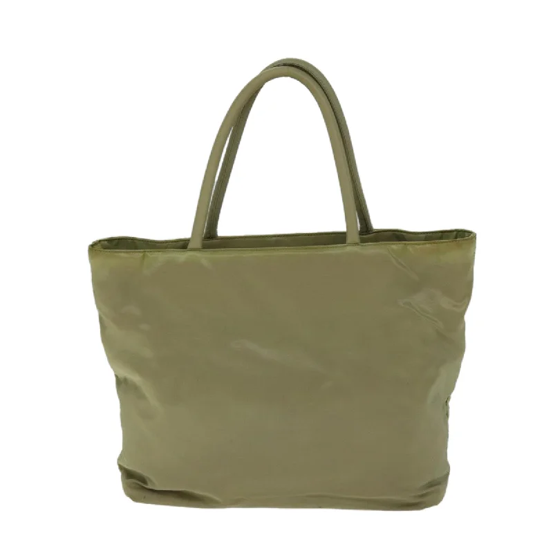 PRADA Tote Bag Nylon Beige  74472