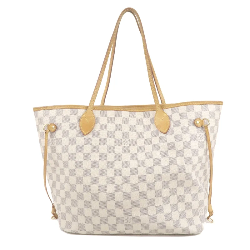 Louis Vuitton Damier Azur Neverfull MM Tote Bag N51107