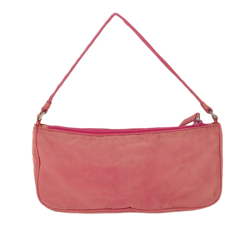 PRADA Accessory Pouch Nylon Pink  54784