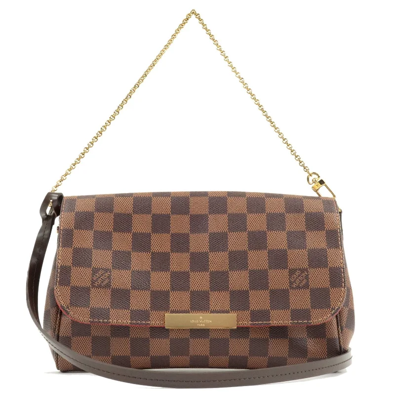 Louis Vuitton Damier Favorite MM 2Way Shoulder Bag N41129