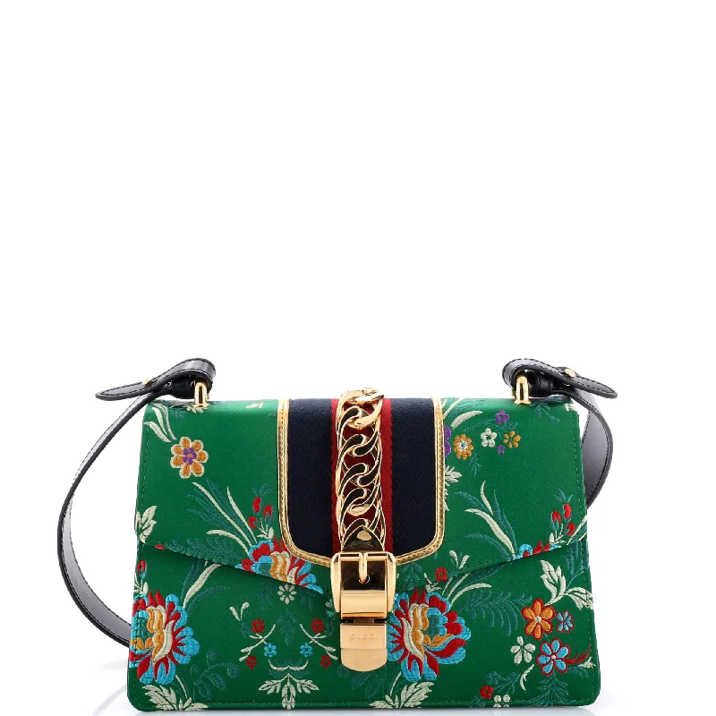 Sylvie Shoulder Bag Floral Jacquard Small