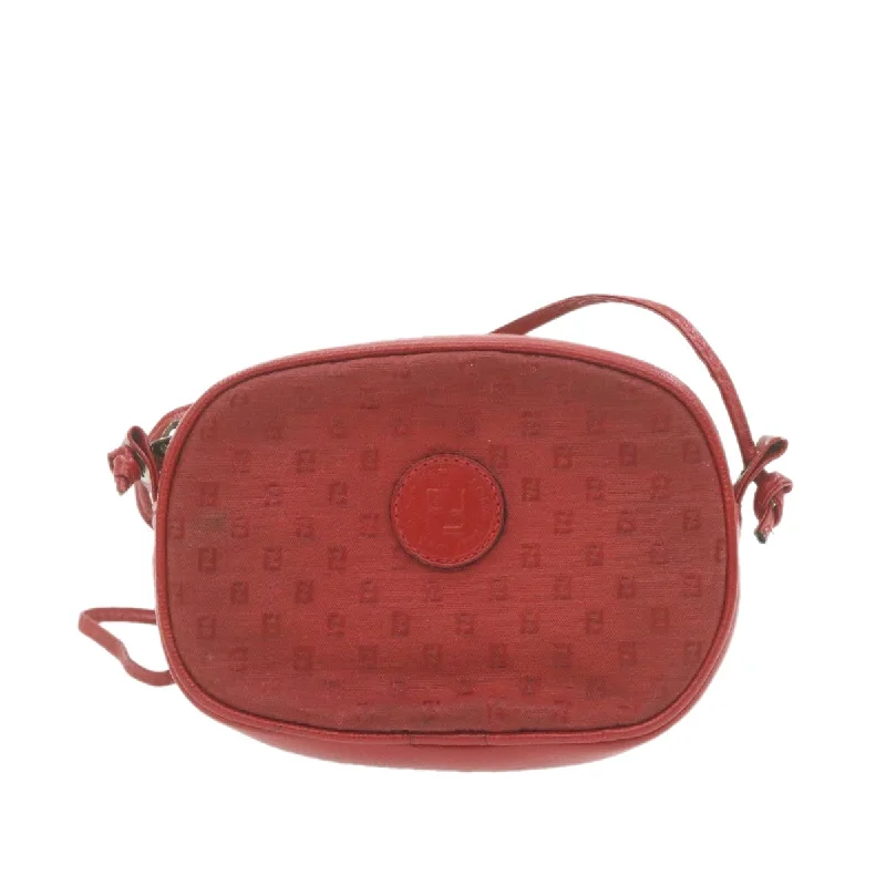 FENDI Shoulder Bag Red am864g