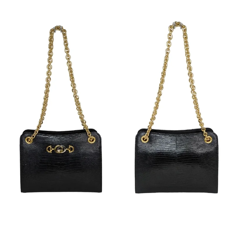 Gucci Zumi Lizard Frame Shoulder Bag