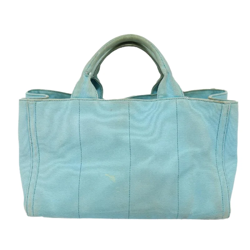 PRADA Canapa GM Hand Bag Canvas 2way Light Blue  87668