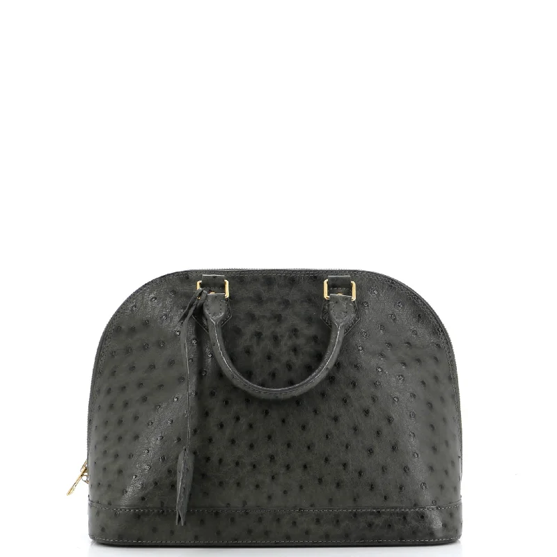 Alma Handbag Ostrich PM