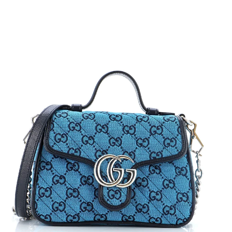 Gucci Gg Marmont Top Handle Flap Bag