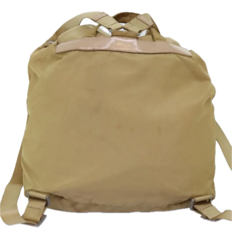 PRADA Backpack Nylon Beige  73873