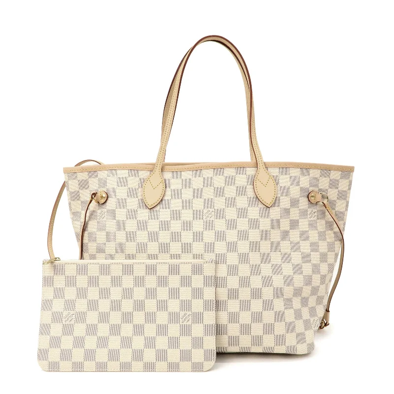 Louis Vuitton Damier Azur Neverfull MM Tote Bag N41361