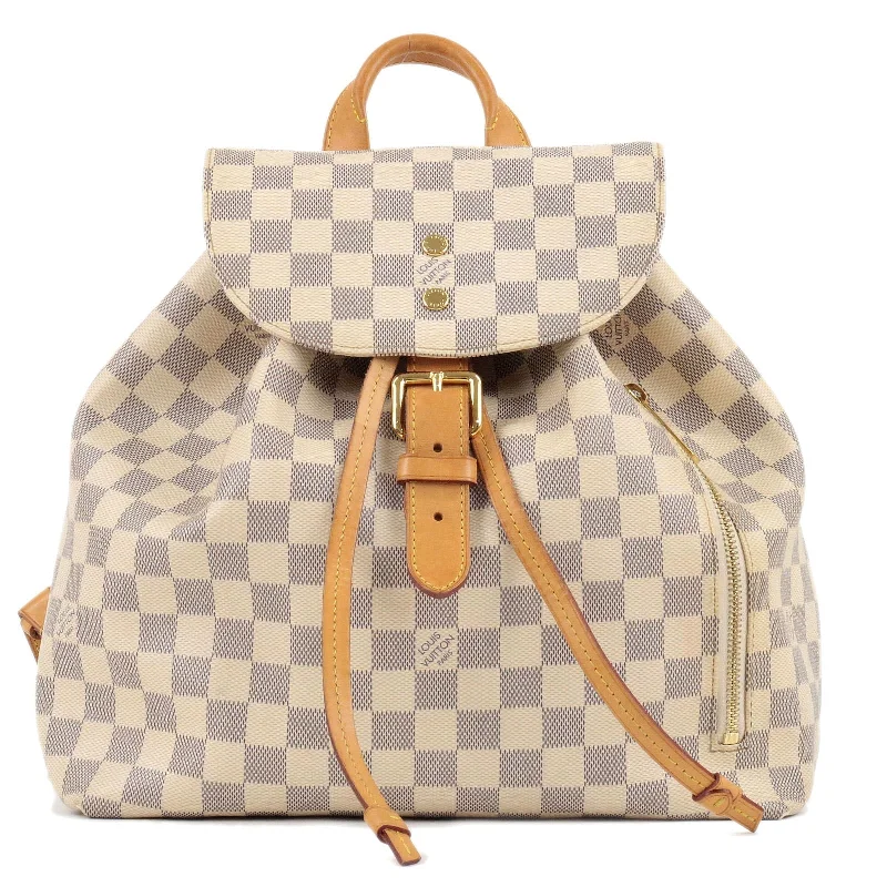 Louis Vuitton Damier Azur Sperone Ruck Sack Back Pack N41578