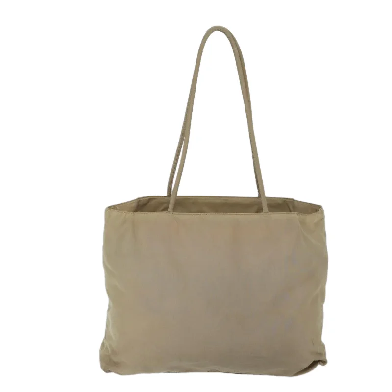 PRADA Tote Bag Nylon Beige  71910