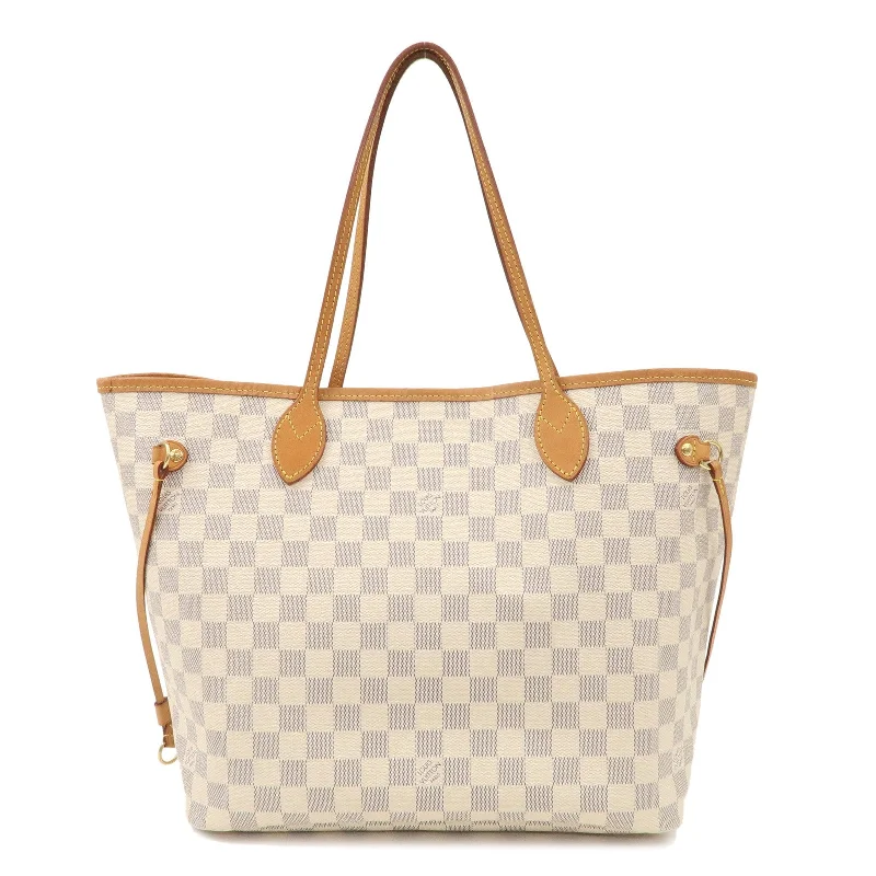 Louis Vuitton Damier Azur Neverfull MM Rose Ballerine N41605