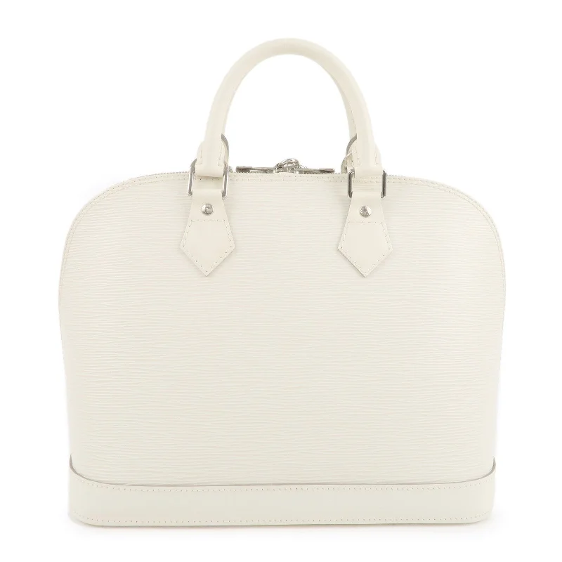 Louis Vuitton Epi Alma Hand Bag GM White Ivoire M5280J