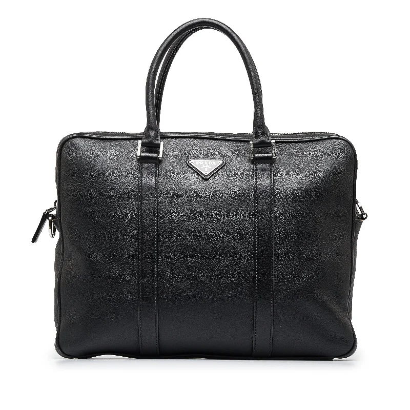 Prada Business Bag Black Vitello Daino