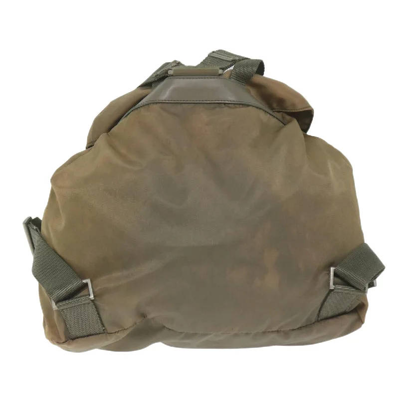 PRADA Backpack Nylon Khaki  bs11160