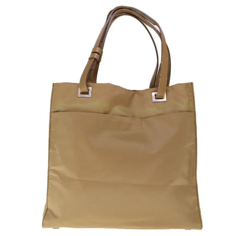 PRADA Tote Bag Nylon Beige  65510