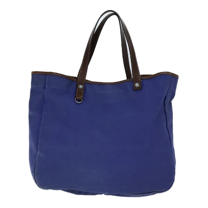 PRADA Tote Bag Canvas Blue  bs13700