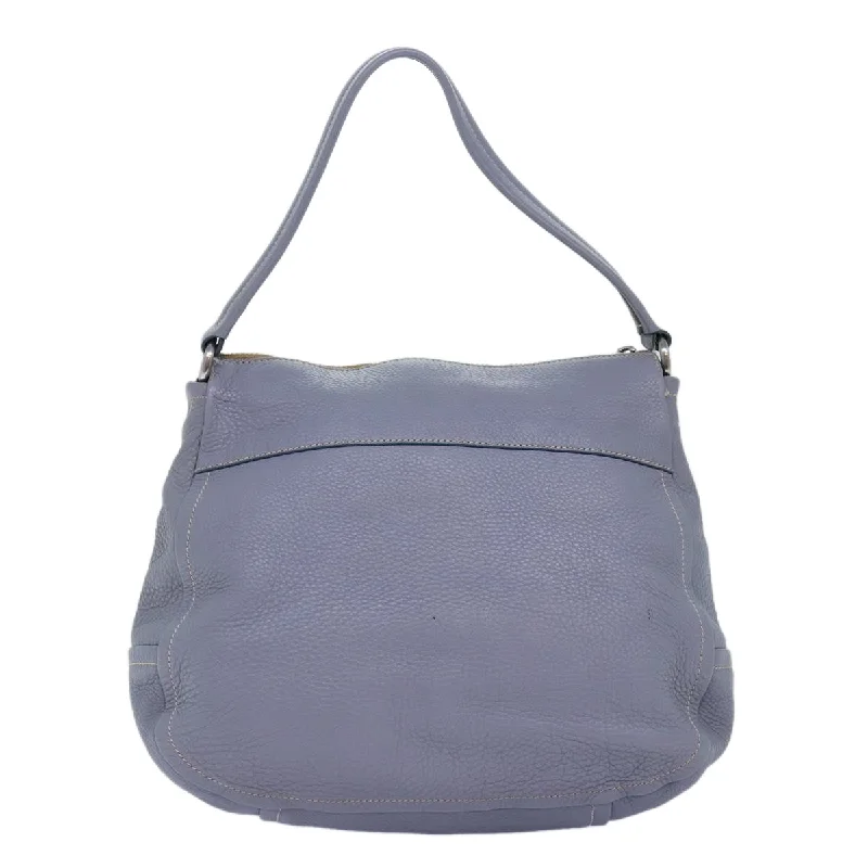 PRADA Tote Bag Leather Gray  76971