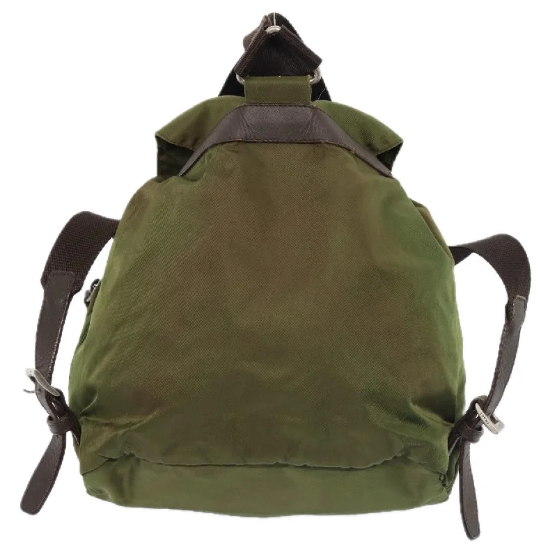 PRADA Backpack Nylon Khaki  bs16830