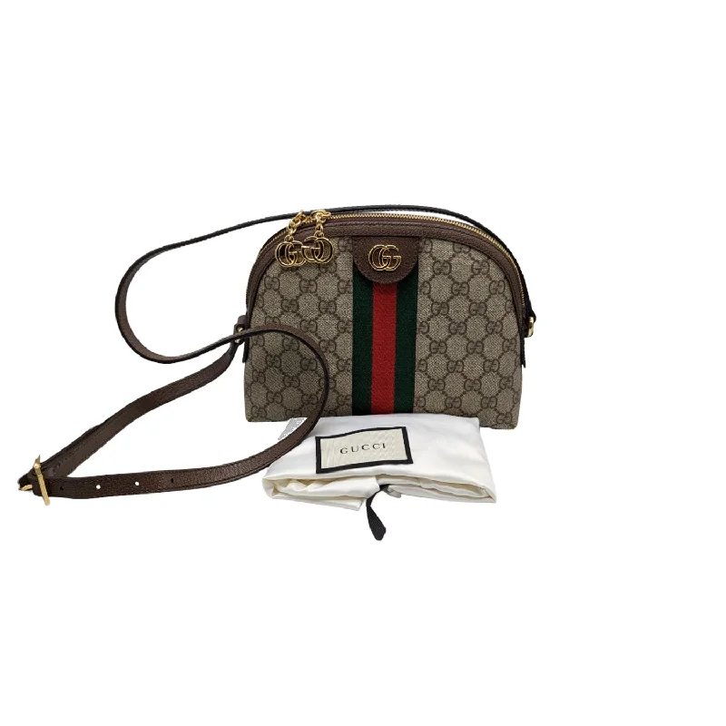 Gucci Small GG Supreme Ophidia Dome Shoulder Bag