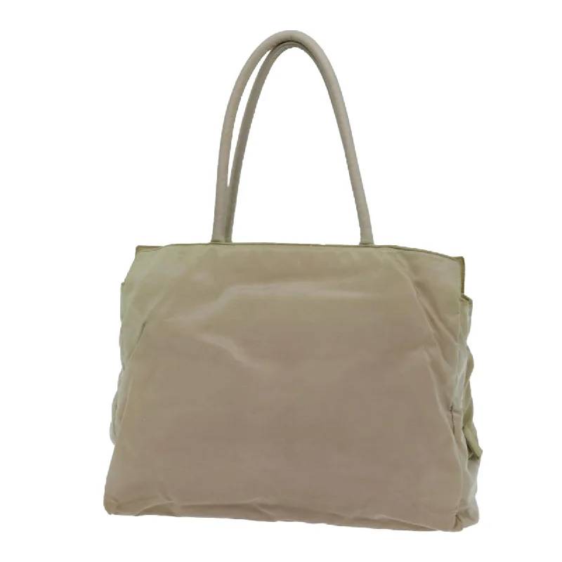 PRADA Tote Bag Nylon Beige  70212