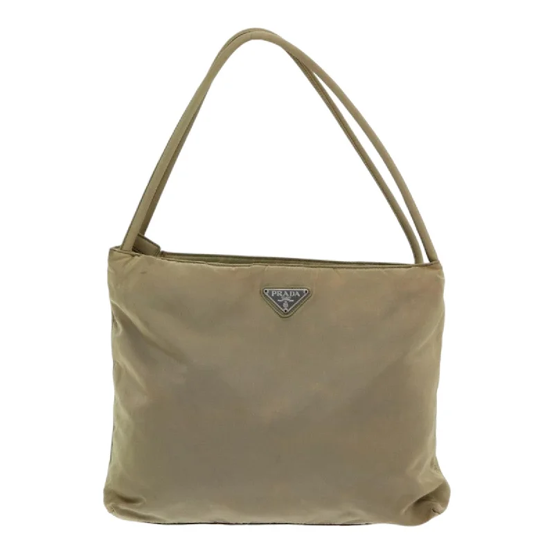 PRADA Tote Bag Nylon Beige  bs16733