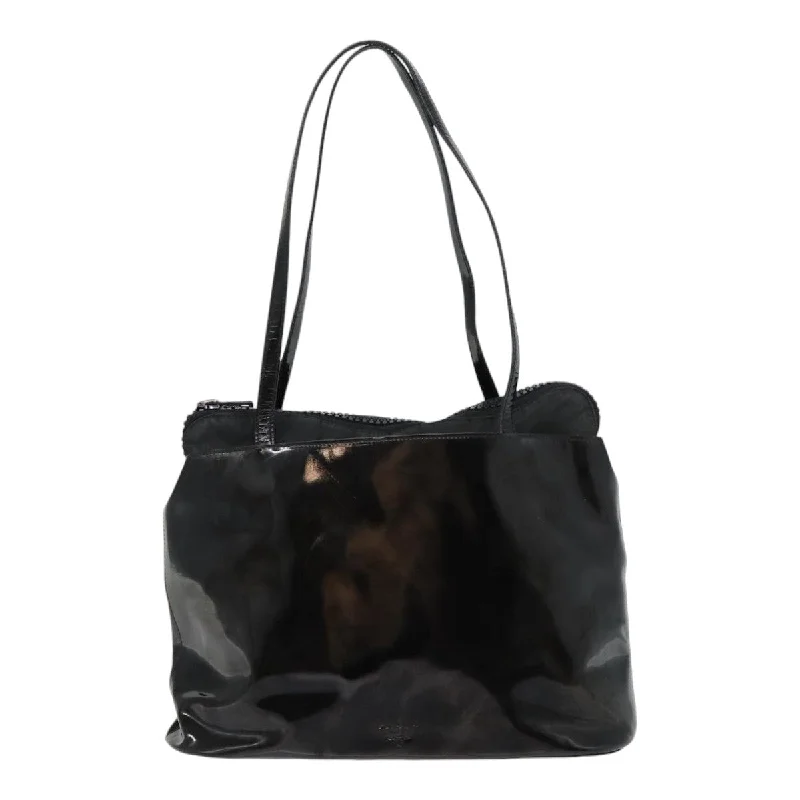 PRADA Tote Bag Enamel Black  bs17012