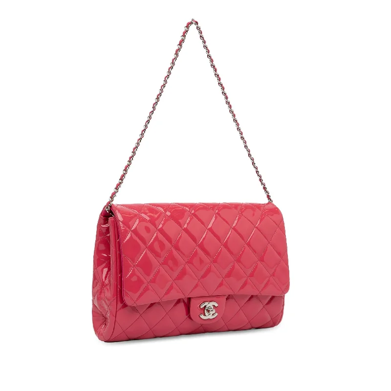 Chanel CC Quilted Patent Clutch with Chain (BPixGf)